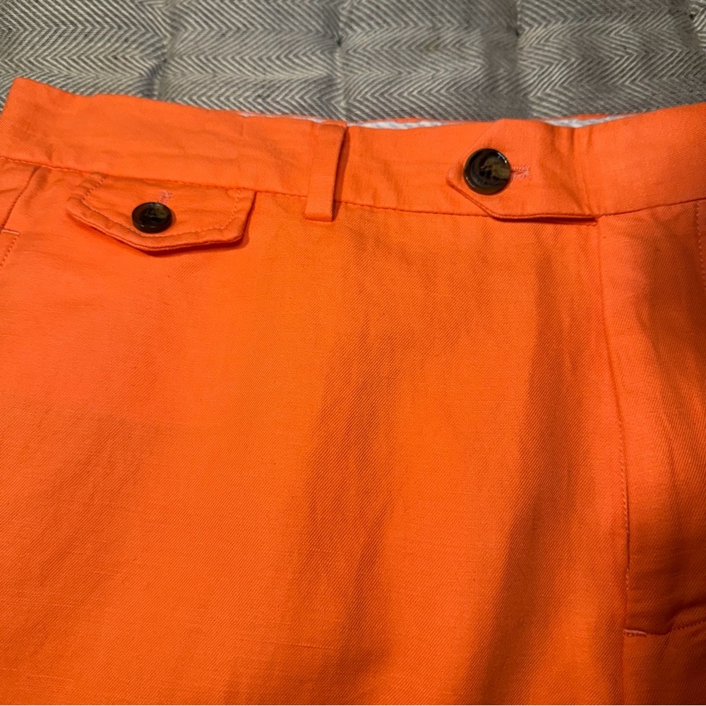 Brooks Brothers Linen Blend Orange Men's Chinos 38 x 30 - Picture 9 of 10